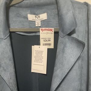 Magaschoni Soft Blue Sleeveless Jacket